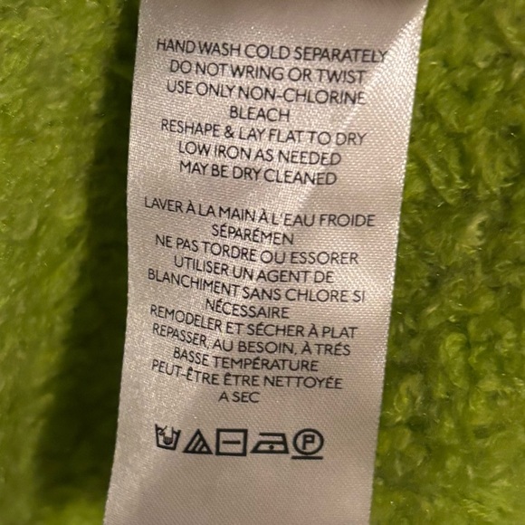 🆕Free People Lime Green Oversized Women's Sweater Sise Medium. #45 - Picture 8 of 9